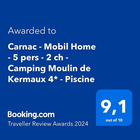 Carnac - Mobil Home - 5 Pers - 2 Ch - Camping Moulin De Kermaux 4* - Piscine Exterior photo