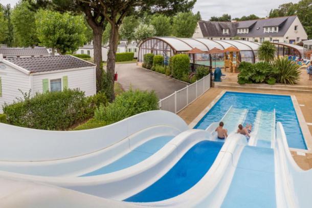 Carnac - Mobil Home - 5 Pers - 2 Ch - Camping Moulin De Kermaux 4* - Piscine Exterior photo
